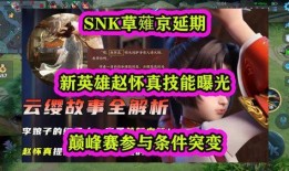 新英雄赵怀真爆料视频,神秘爆料视频曝光，技能与背景故事大揭秘